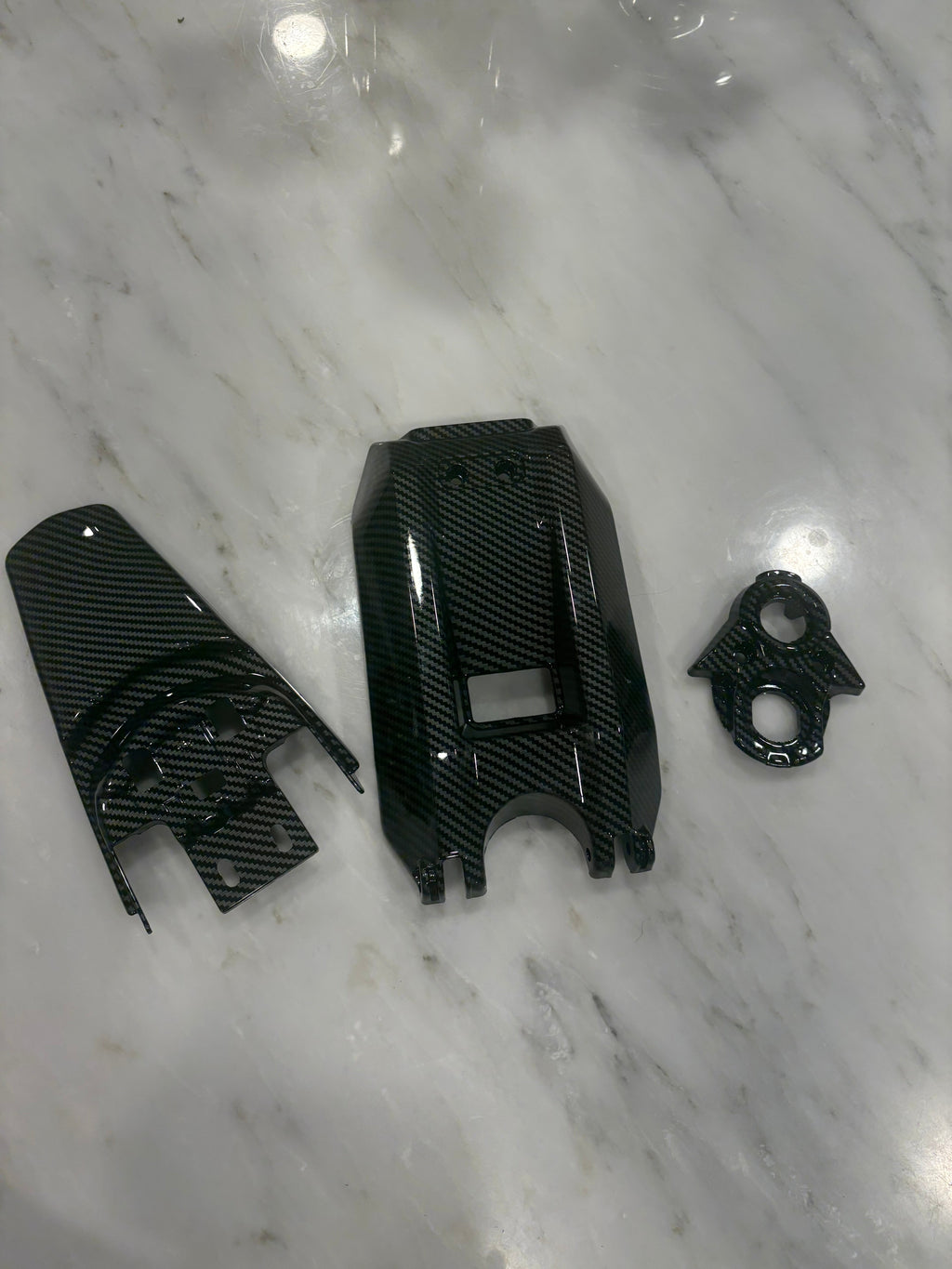 Carbon fiber Style Bundle (fender, battery, ignition) Carbon Moto