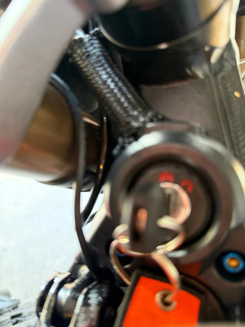 Key ignition cable management High volt supply