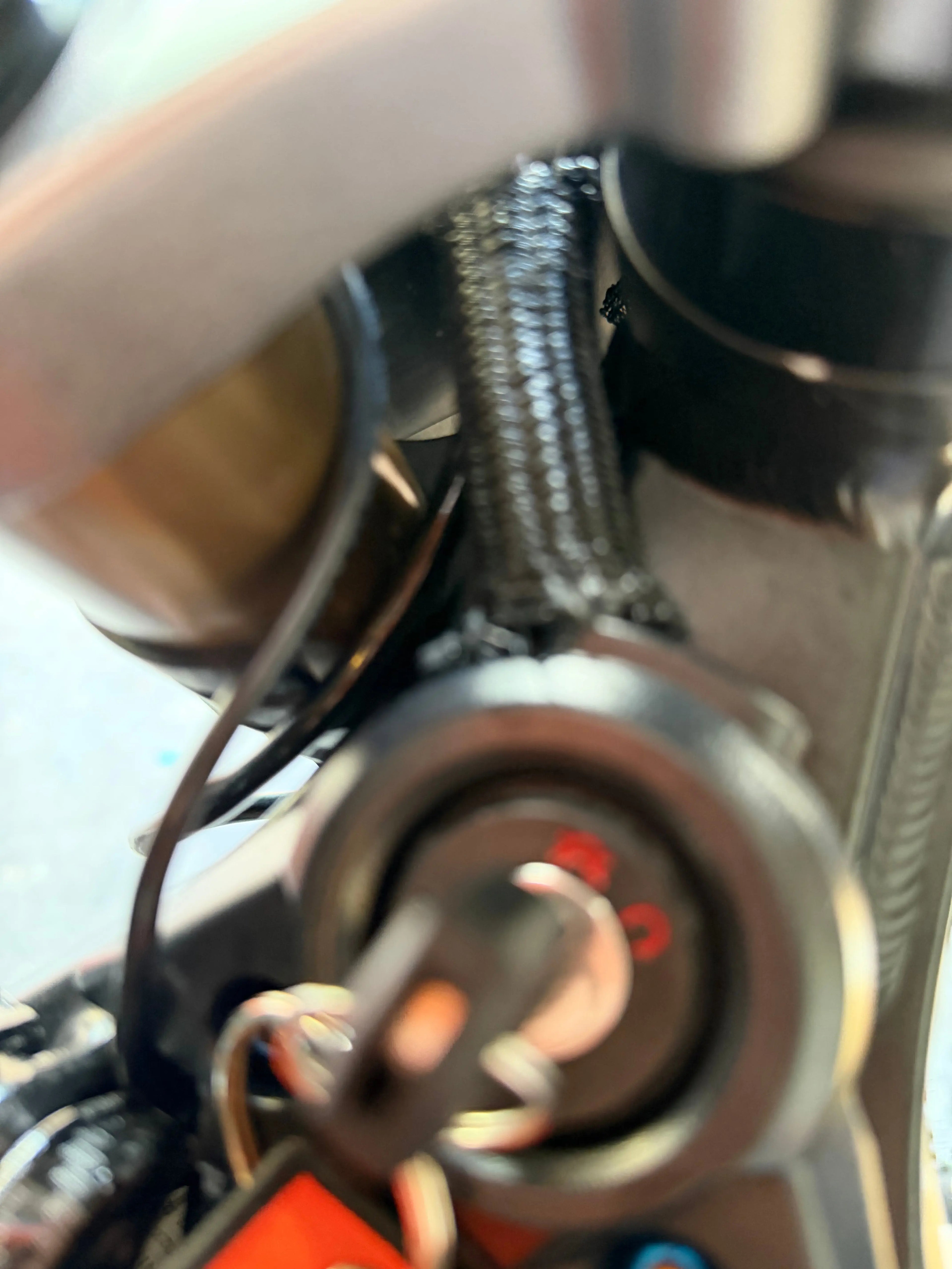 Key ignition cable management High volt supply