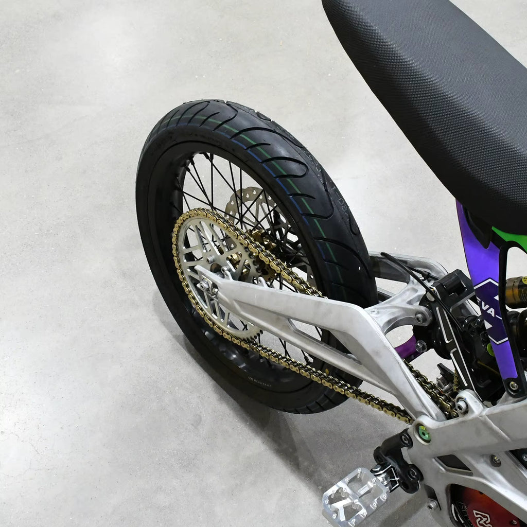 Surron LBX supermoto wheel set. EMaccessories