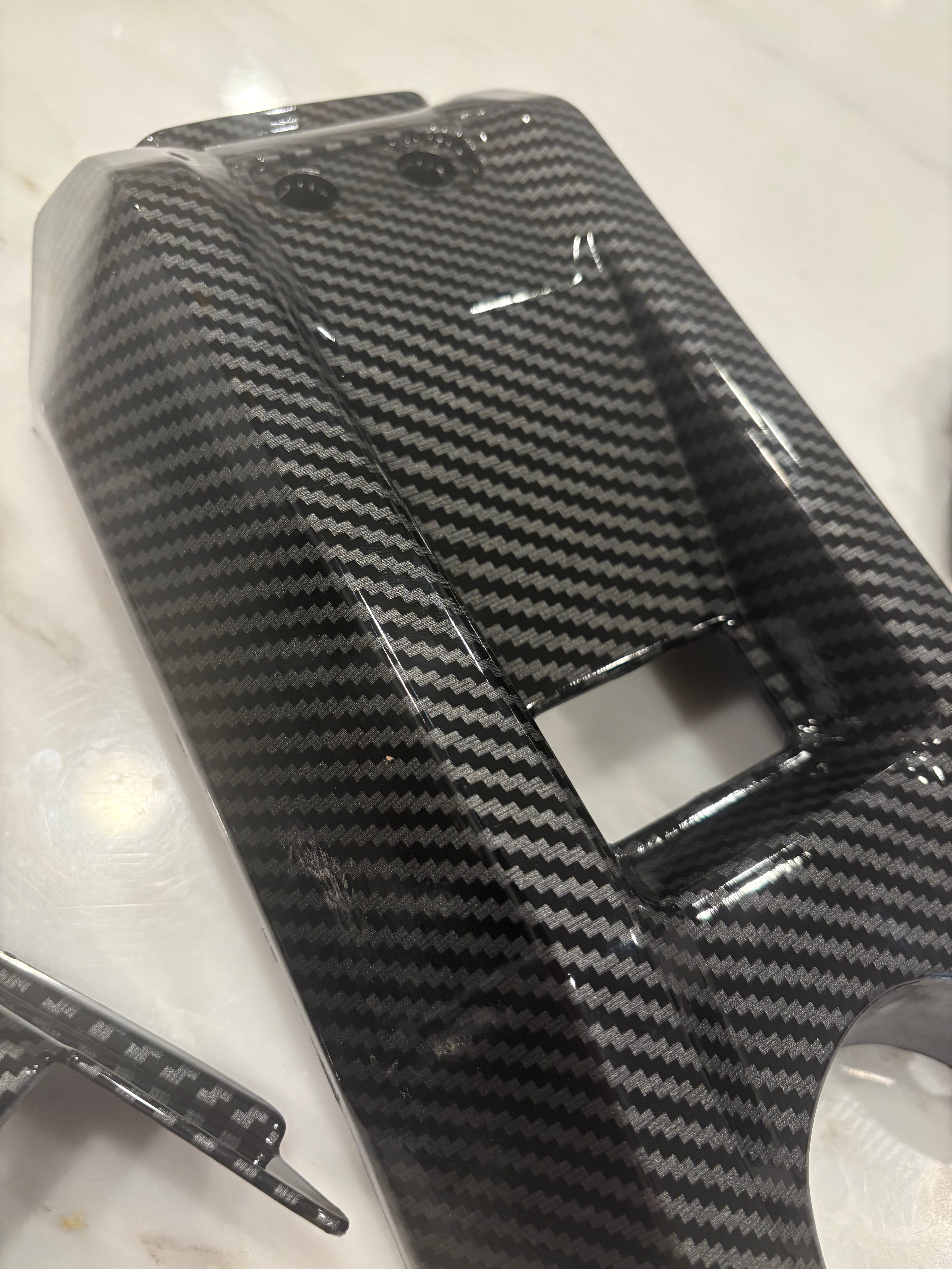 Carbon Fiber Style Battery Lid Carbon Moto
