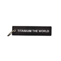 "Titanium the world" jet tag EMaccessories
