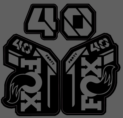 Fox 40 Decal Ramped Racing