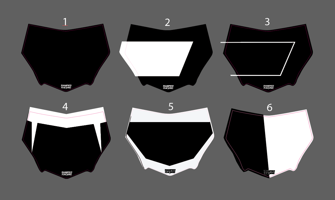 Motocutz Front Plate Decal Ramped Racing