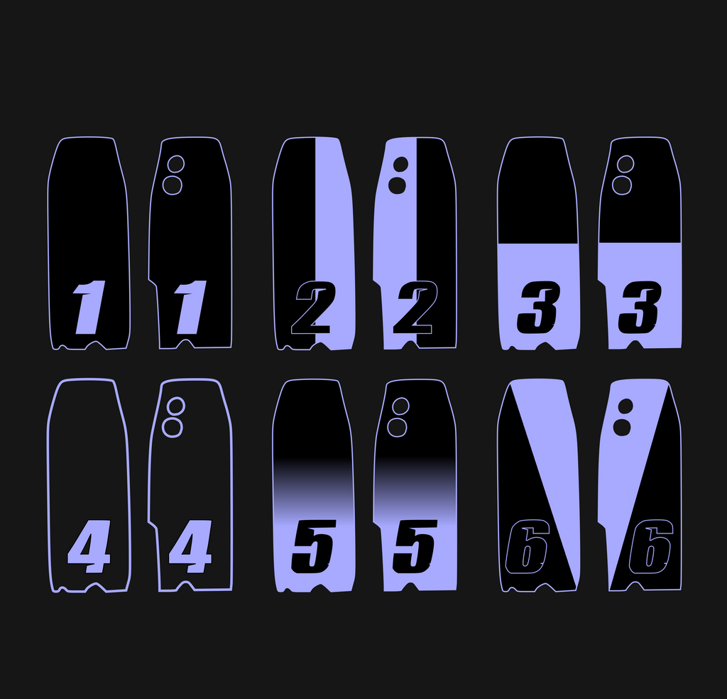Custom Tuttio Fork Guard Decals (COLLECTIVE) Purge Moto